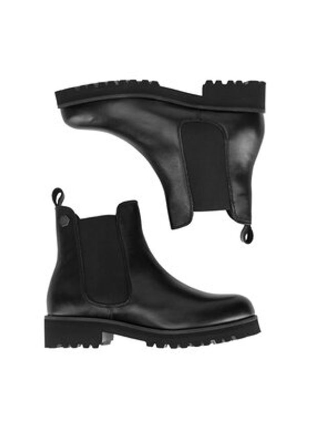 MEXX Sztyblety MICP1710743W PUR MOBI Czarny. Kolor: czarny. Materiał: skóra