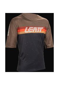 LEATT - Koszulka rowerowa męska Leatt Jersey MTB Enduro 3.0. Kolor: czarny. Materiał: jersey