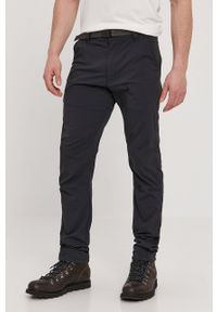 Wrangler spodnie męskie kolor czarny dopasowane. Kolor: czarny. Materiał: tkanina. Wzór: gładki #1