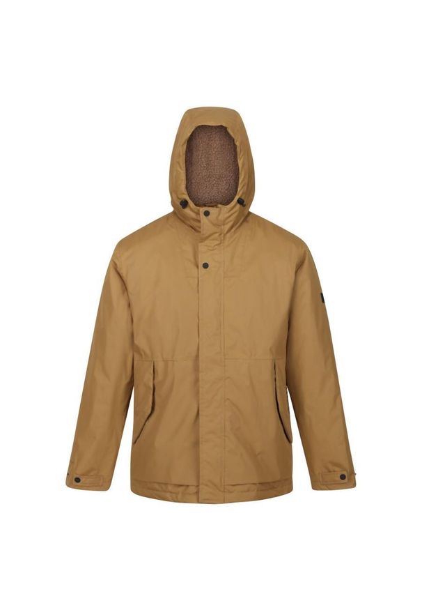 Kurtka turystyczna zimowa męska Sterlings IV Regatta. Typ kołnierza: kaptur. Kolor: beżowy. Sezon: zima. Sport: turystyka piesza