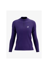 Bluza do biegania damska Compressport Trail HZ LS Tshirt W. Kolor: fioletowy. Sport: bieganie