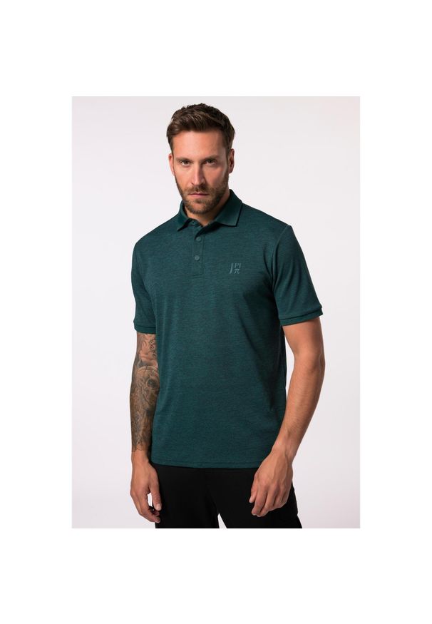 JAY-PI - Męska Funkcyjna koszulka polo trekking rękaw 1/2 pika do rozm. 7XL. Typ kołnierza: polo. Kolekcja: plus size. Kolor: zielony, niebieski, wielokolorowy. Materiał: poliester, materiał