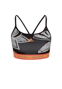 Adidas - Damski biustonosz typu light support adidas FARM Rio GT. Kolor: czarny, pomarańczowy, wielokolorowy