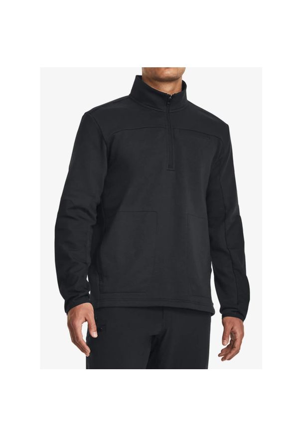 Bluza męska z zamkiem 1/2 Under Armour Tac Rival Job Fleece. Kolor: czarny