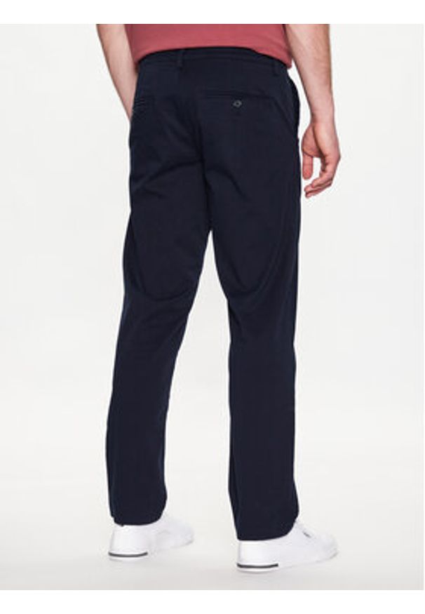 Selected Homme Chinosy 16087665 Granatowy Straight Fit. Kolor: niebieski. Materiał: bawełna