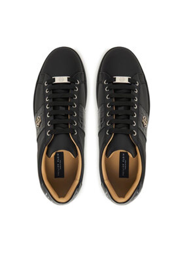Philipp Plein - PHILIPP PLEIN Sneakersy FAES USC0664 PLE010N Czarny. Kolor: czarny. Materiał: skóra