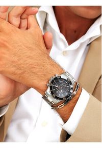 Maserati Zestaw zegarek i bransoletka Competizione Diver Chronograph Gift SET R8873600001 Srebrny. Kolor: srebrny #4
