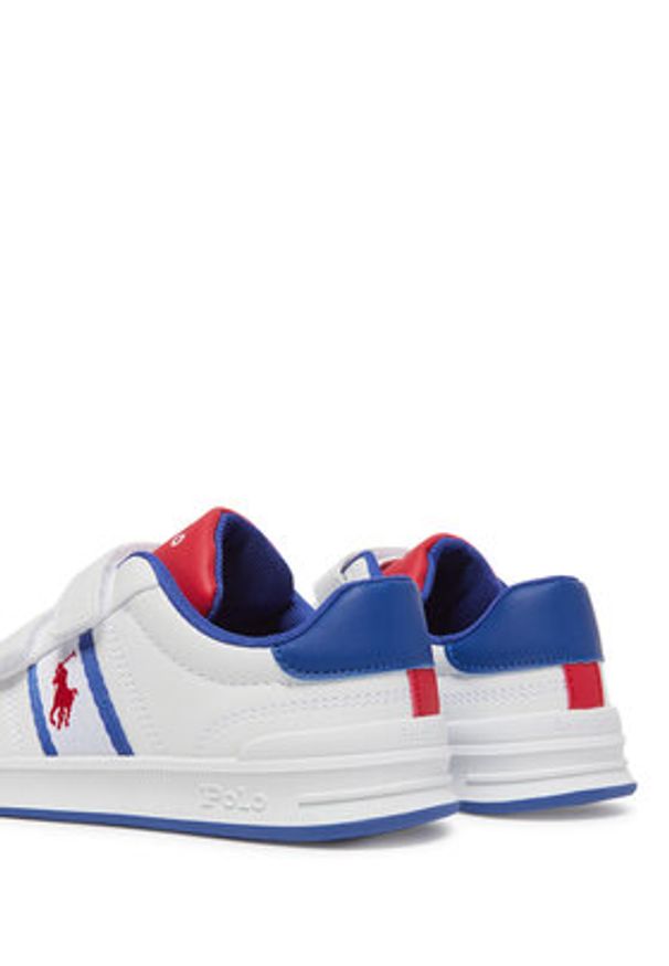 Polo Ralph Lauren Sneakersy RL02476104 Biały. Kolor: biały. Materiał: skóra