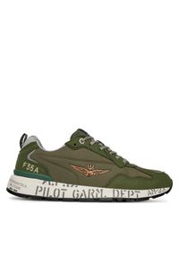 Aeronautica Militare Sneakersy 251SC276CT3332 Zielony. Kolor: zielony. Materiał: materiał