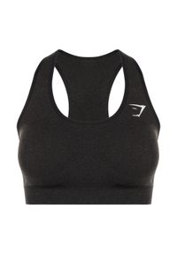 GYMSHARK - Biustonosz fitness Gymshark Vital Seamless Sports. Kolor: czarny. Sport: fitness
