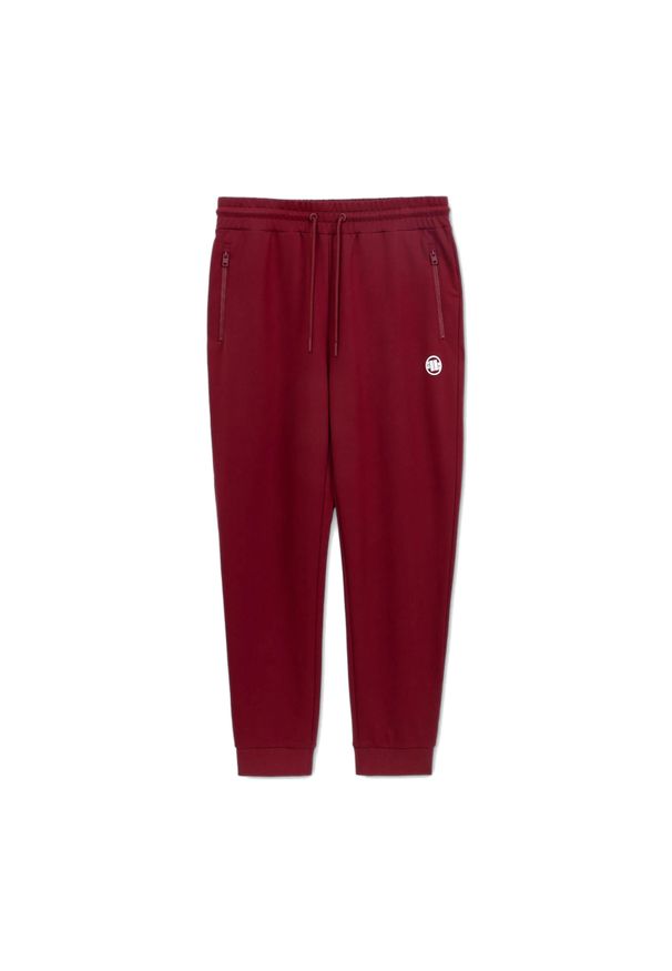 PITBULL - Spodnie męskie Pitbull Nugget Jogging. Kolor: czerwony. Długość: długie. Sport: bieganie