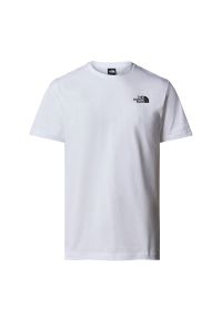 Koszulka The North Face Redbox Celebration 0A87NVFN41 - biała. Kolor: biały. Materiał: tkanina, bawełna. Długość rękawa: krótki rękaw. Długość: krótkie