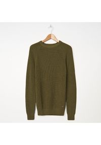 House - Sweter z bawełny organicznej - Khaki. Kolor: brązowy. Materiał: bawełna #1