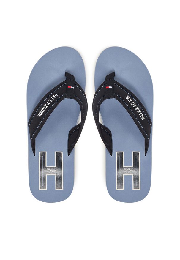 TOMMY HILFIGER - Japonki Tommy Hilfiger. Kolor: niebieski
