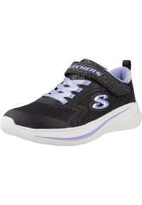 skechers - Kapcie SKECHERS WAVE 92 Czarny. Kolor: czarny. Materiał: tkanina. Model: Skechers Sport. Sport: turystyka piesza