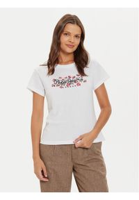 Pepe Jeans T-Shirt Ginny PL505945 Biały Regular Fit. Kolor: biały. Materiał: bawełna #1