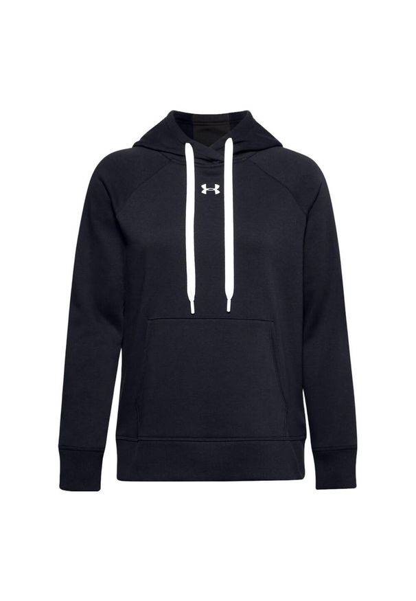 Under Armour - Bluza Z Kapturem Damska Polar Rival HB. Typ kołnierza: kaptur. Kolor: czarny. Materiał: polar