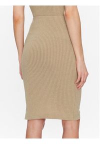 Guess Spódnica ołówkowa Edna W3GD99 KBPF0 Beżowy Slim Fit. Kolor: beżowy. Materiał: syntetyk #5