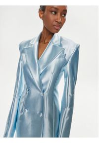 ROTATE Sukienka koktajlowa Shiny 1122181785 Błękitny Regular Fit. Kolor: niebieski. Materiał: syntetyk. Styl: wizytowy