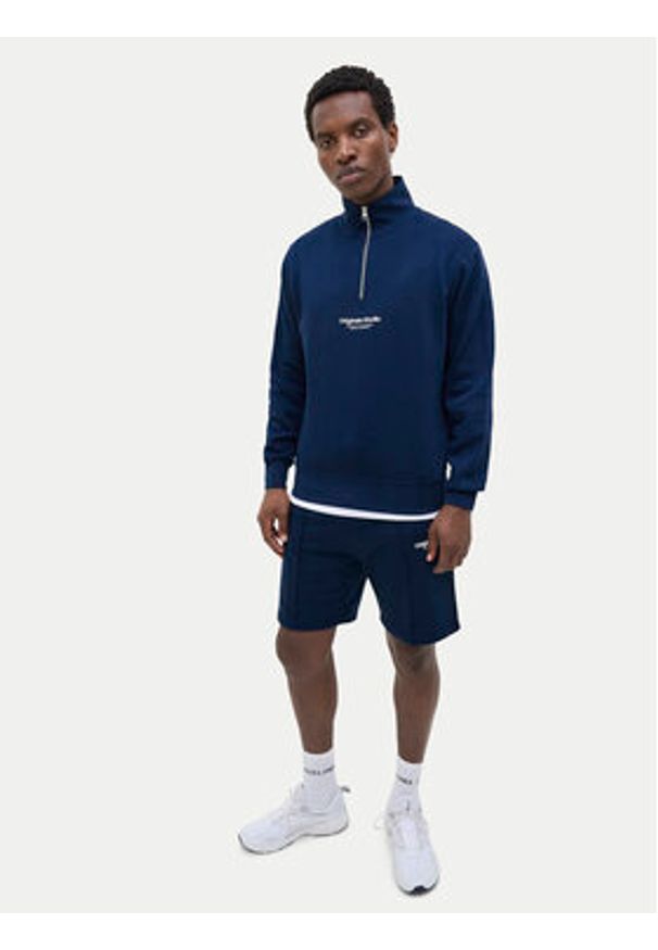 Jack & Jones - Jack&Jones Szorty sportowe Vesterbro 12252251 Niebieski Loose Fit. Kolor: niebieski. Materiał: bawełna, syntetyk. Styl: sportowy