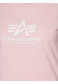 Alpha Industries T-Shirt New Basic 196051 Różowy Regular Fit. Kolor: różowy. Materiał: bawełna