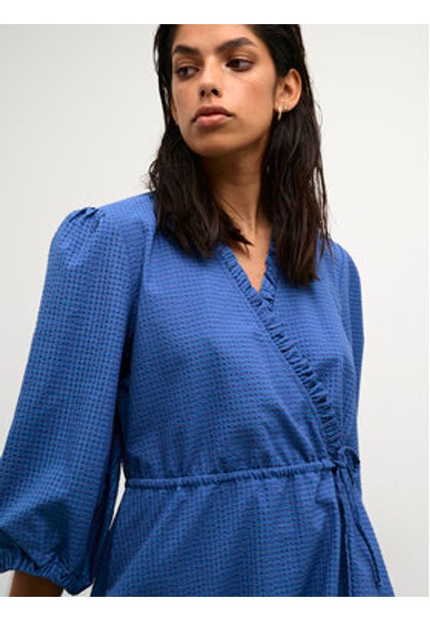 Karen by Simonsen Sukienka codzienna Gelia 10104318 Niebieski A-Line Fit. Okazja: na co dzień. Kolor: niebieski. Materiał: syntetyk, bawełna. Typ sukienki: proste. Styl: casual