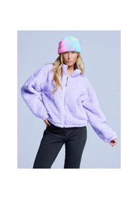 POEDERBAAS - Kurtka Fluffy - Damska - Cztery pory roku - Miś - Liliowa. Kolor: fioletowy. Materiał: poliester. Sezon: zima. Sport: narciarstwo #1