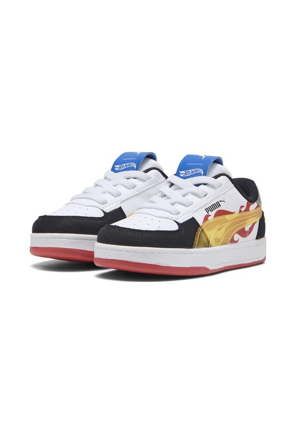Puma - Sneakersy dla małych dzieci Caven 2.0 PUMA × HOT WHEELS™ PUMA. Kolor: biały, czerwony, wielokolorowy, czarny. Sezon: lato. Sport: koszykówka