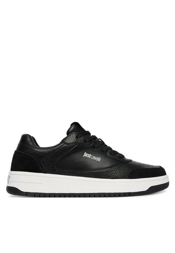 Just Cavalli Sneakersy 80QA3SM8 ZPC23 Czarny. Kolor: czarny. Materiał: skóra