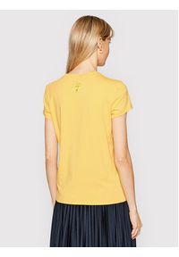 Marella T-Shirt Italia 39710312200 Żółty Regular Fit. Kolor: żółty. Materiał: bawełna
