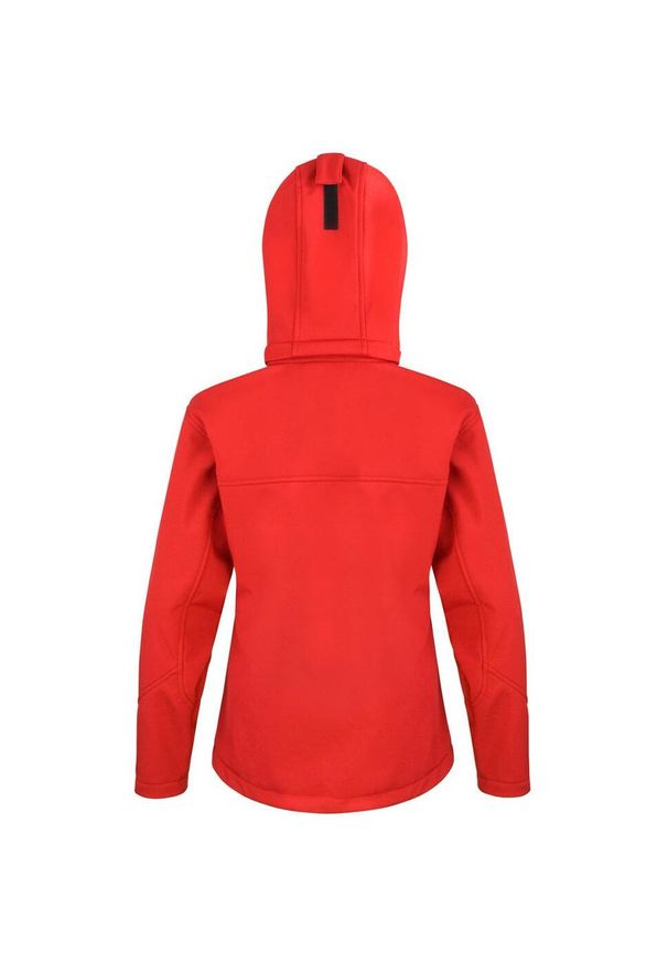 RESULT - Damska Kurtka Softshell Z Kapturem Core Damska Lite. Typ kołnierza: kaptur. Kolor: czerwony, wielokolorowy, czarny. Materiał: softshell