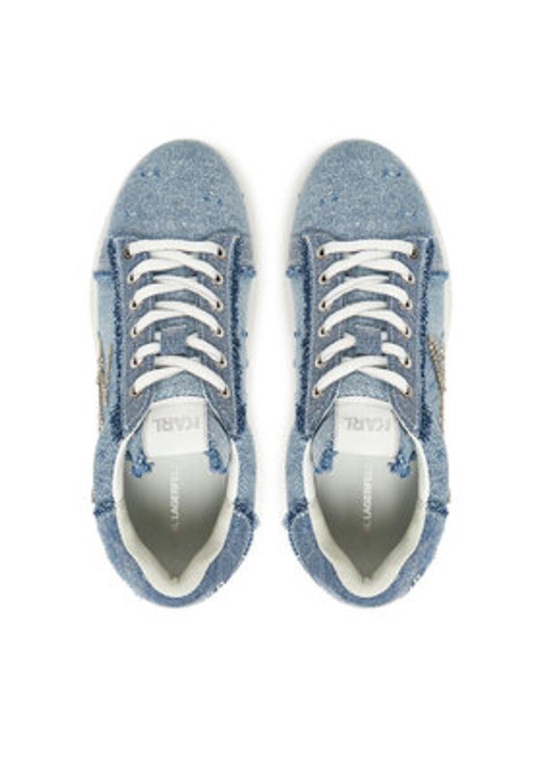 Karl Lagerfeld - KARL LAGERFELD Sneakersy KL42372S Niebieski. Kolor: niebieski. Materiał: materiał