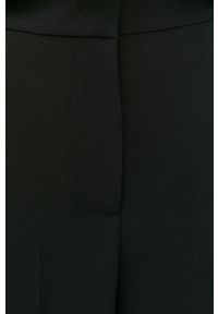Pinko spodnie damskie kolor czarny proste high waist. Okazja: na co dzień. Stan: podwyższony. Kolor: czarny. Materiał: tkanina. Styl: casual
