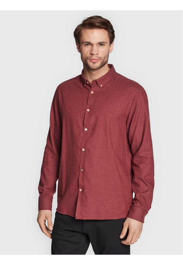 !SOLID - Solid Koszula Pete 21107465 Bordowy Regular Fit. Kolor: czerwony. Materiał: bawełna