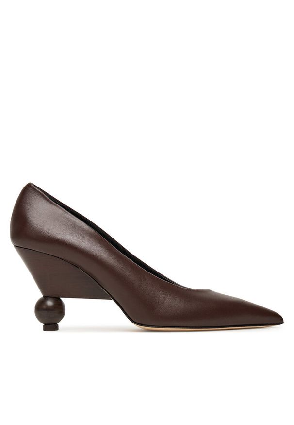 Czółenka Weekend Max Mara. Kolor: brązowy