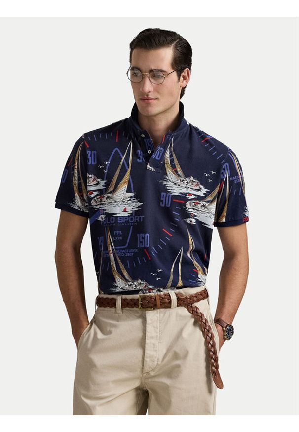 Polo Ralph Lauren Polo 710971785001 Granatowy Classic Fit. Typ kołnierza: polo. Kolor: niebieski. Materiał: bawełna