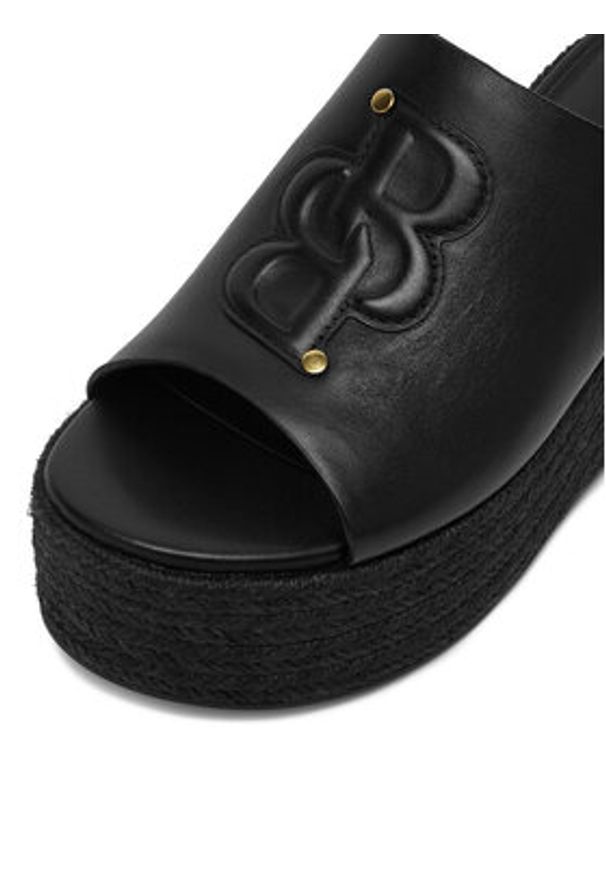 Badura Espadryle EO-AMINA-LT0228-26-801 Czarny. Kolor: czarny. Materiał: skóra