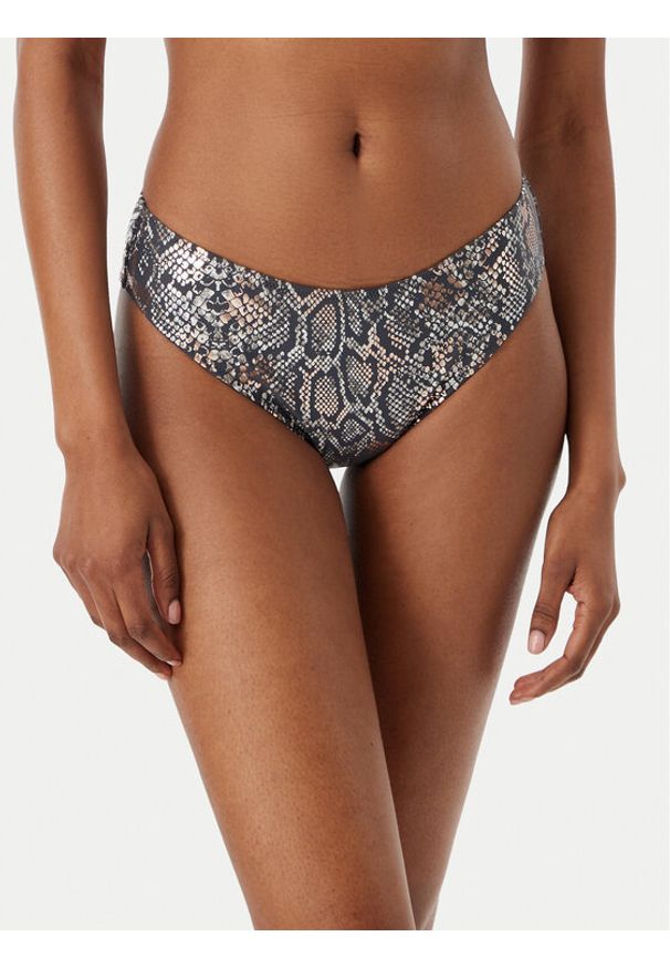 SELMARK - Selmark Dół od bikini BO502 Szary ciemny. Kolor: szary. Materiał: syntetyk