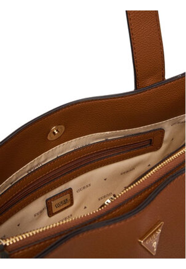 Guess Torebka Evie HWBG96 64220 Brązowy. Kolor: brązowy. Materiał: skórzane