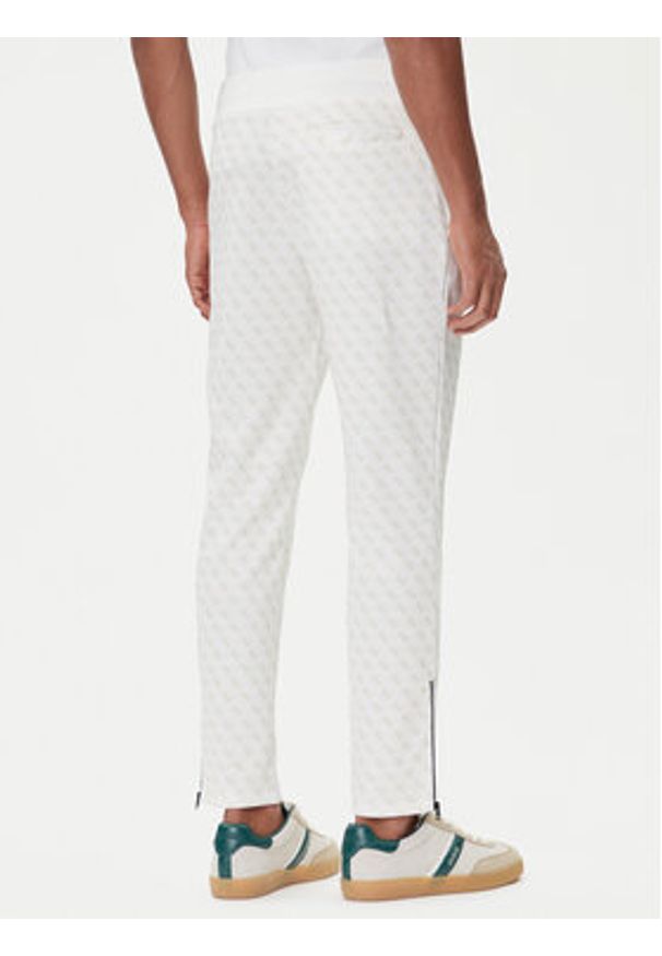Guess Spodnie dresowe Z2BB05 K7122 Biały Regular Fit. Kolor: biały. Materiał: syntetyk, bawełna
