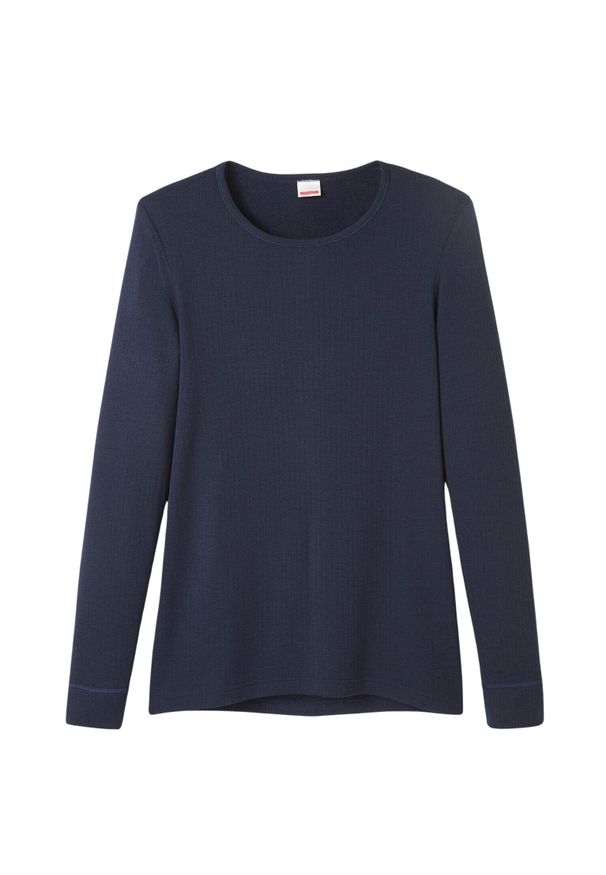 DAMART - Koszulka z długim rękawem z okrągłym dekoltem Damart Thermolactyl. Kolor: niebieski. Długość rękawa: długi rękaw. Długość: długie