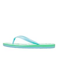 Roxy - Klapki dla Kobiety TAHITI. Okazja: na plażę. Kolor: niebieski. Materiał: syntetyk. Styl: sportowy