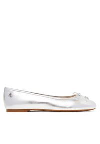 Lauren Ralph Lauren - LAUREN RALPH LAUREN Baleriny Jayna 802978836001 Srebrny. Kolor: srebrny. Materiał: skóra