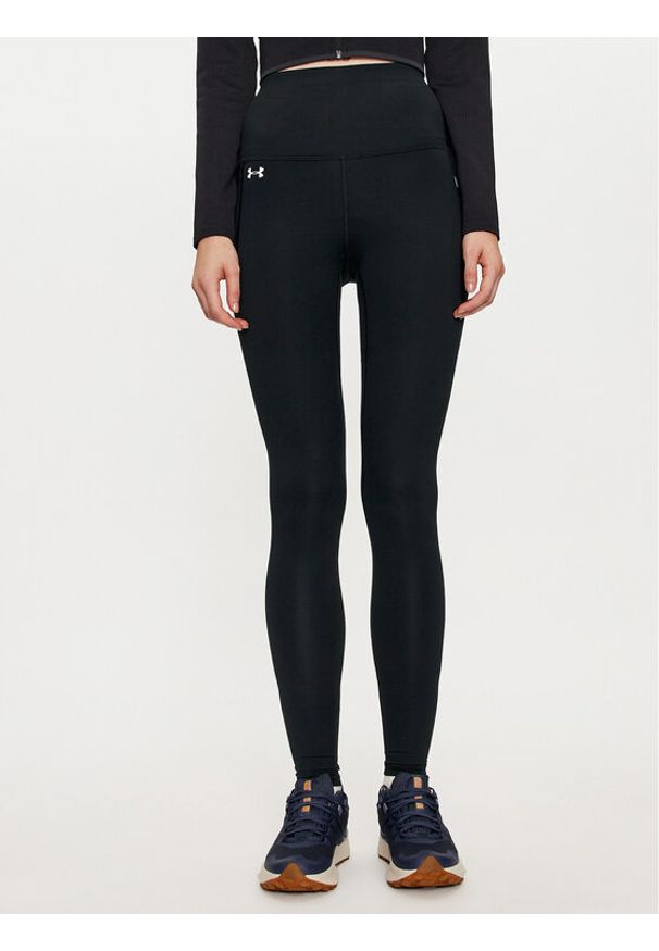 Under Armour Legginsy UA Motion 1383607 Czarny Slim Fit. Kolor: czarny. Materiał: syntetyk