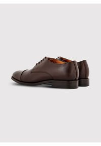 Pako Lorente - PAKO LORENTE - Ciemnobrązowe eleganckie buty męskie. Kolor: brązowy. Materiał: skóra. Styl: elegancki #6