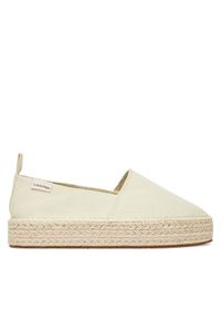 Calvin Klein Jeans Espadryle Platform Espadrille Ml Cs YW0YW01871 Beżowy. Kolor: beżowy. Materiał: materiał. Obcas: na platformie