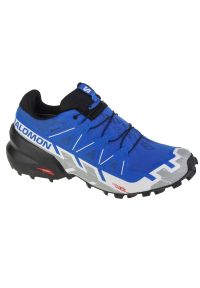 salomon - Buty Salomon Speedcross 6 Gtx M 417388 niebieskie. Kolor: niebieski. Materiał: syntetyk, guma. Szerokość cholewki: normalna. Technologia: Gore-Tex. Model: Salomon Speedcross