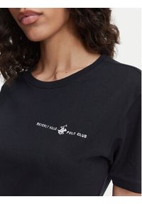 Beverly Hills Polo Club T-Shirt P-SS26W-TS085 Granatowy Regular Fit. Typ kołnierza: polo. Kolor: niebieski. Materiał: bawełna #3