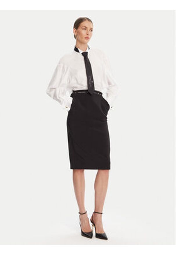 Elisabetta Franchi Koszula re Biały Regular Fit. Kolor: biały. Materiał: bawełna