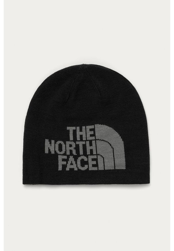 The North Face - Czapka. Kolor: czarny. Materiał: materiał, dzianina, akryl, elastan. Wzór: gładki